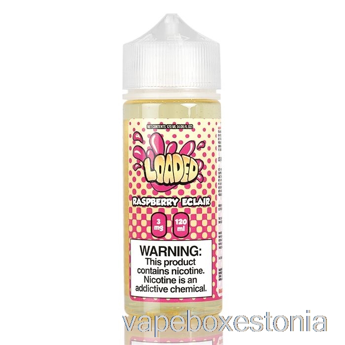 Vape Box Estonia Vaarikas Eclair - Laetud E-vedelik - Halastamatud Aurud - 120ml 3mg